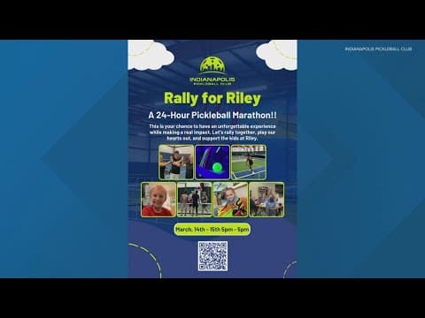 Indianapolis Pickleball Club hosting fundraising event for Riley Hospital for Children