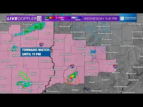 Weather Impact Alert | Severe storms moving into central Indiana