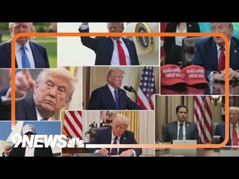 First 100 days: Trump touts economic policies, clashes with allies