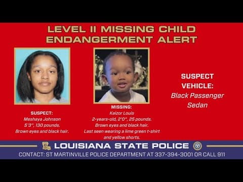 Statewide search for missing 2-year-old