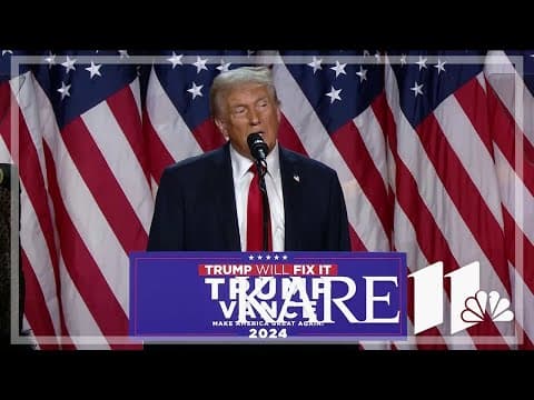 FULL SPEECH: Donald Trump addresses supporters after winning the 2024 presidential election