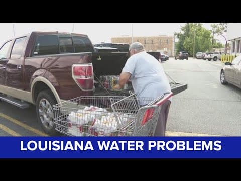 Southeast Louisiana residents rush to stock up on bottled water with state of emergency looming