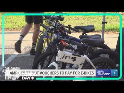 City of Tampa giving away thousands of dollars in vouchers for residents to purchase e-bikes