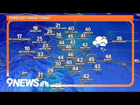 Denver weather: Cold front brings mix of rain, snow to Colorado