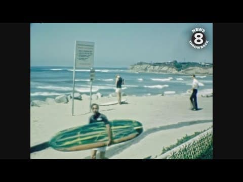 Surfing at San Diego's Tourmaline Surf Park in 1969