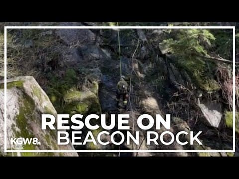 Injured rock climber rescued on Beacon Rock