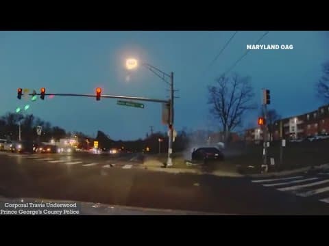 Police release dash cam video of fatal car chase in Prince George's County