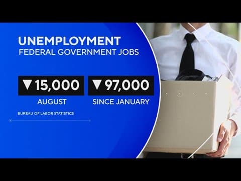 15,000 federal government workers lost their jobs in August, report says