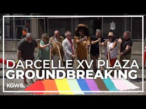 Groundbreaking for plaza honoring Portland iconic drag queen Darcelle XV