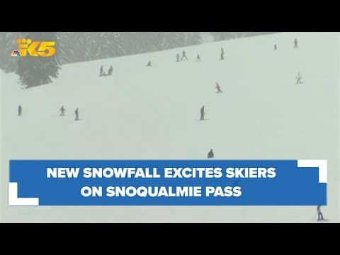 Skiers reveling in new snow on Snoqualmie Pass