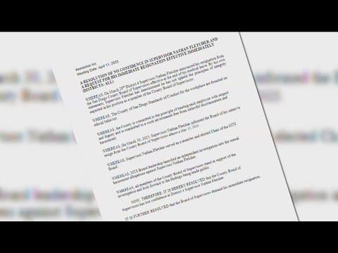 County Supervisors expected to urge Nathan Fletcher to resign immediately Tuesday