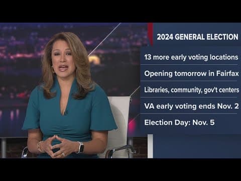 Fairfax County will add 13 in-person early voting locations