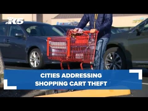 Cities addressing shopping cart theft