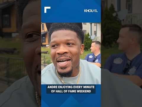 #Texans legend Andre Johnson enjoying every minute of Pro Football Hall of Fame weekend #shorts