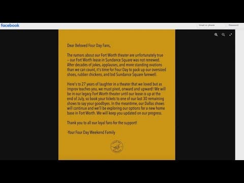 Four Day Weekend to leave Fort Worth's Sundance Square after 27 years