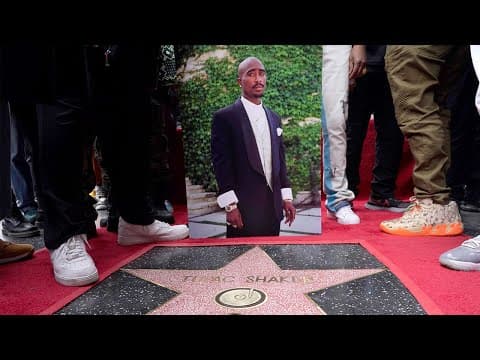 Tupac Shakur receives star on the Hollywood Walk of Fame