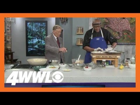 Chef Kevin Belton cooks up a light and fresh summertime salad