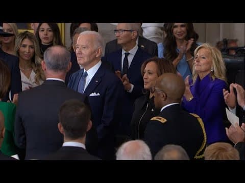 Joe Biden, Kamala Harris enter U.S. Capitol for Trump's presidential inauguration