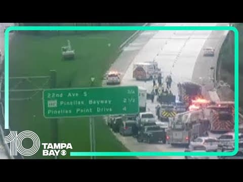 Southbound I-275 in St. Petersburg closed due to crash