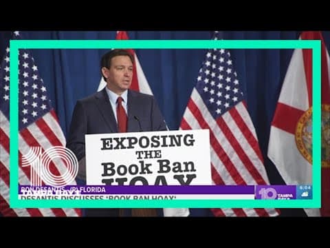 DeSantis visits Tampa to 'debunk' so-called 'book ban hoax'