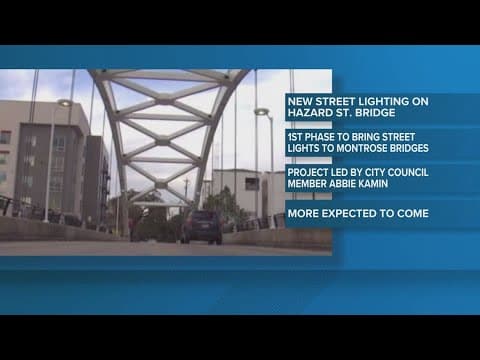 Lights return to iconic Houston bridges after years in the dark