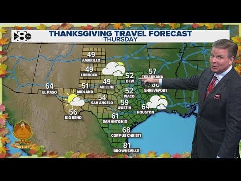 DFW Weather: Texas Thanksgiving travel forecast, major cold front brings major drop in temps