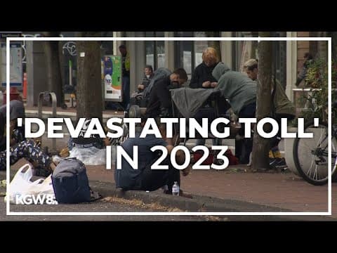 New Multnomah County report shows record number of homeless people died in 2023