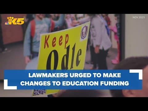 Group of school boards, unions urges Washington lawmakers to make changes to education funding