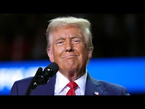 Donald Trump speaks to supporters at campaign headquarters in Florida