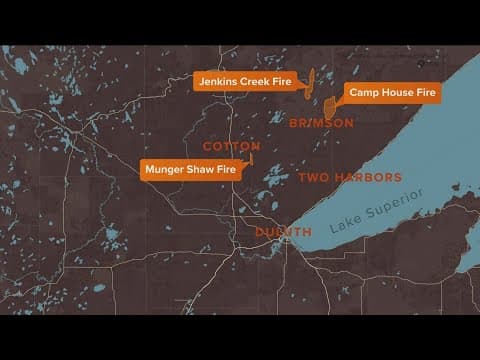 MN officials give wildfire update