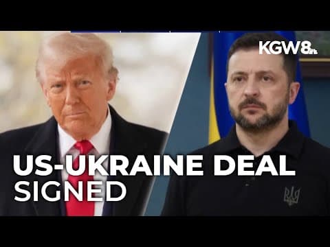 U.S., Ukraine ink deal on critical minerals tied to future U.S. military aid