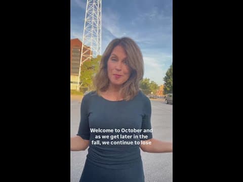 Losing daylight in October