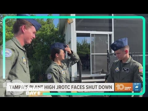 JROTC at Tampa's Plant High School at risk of shutting down
