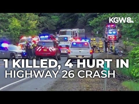 1 killed, four seriously hurt in Highway 26 collision near milepost 31