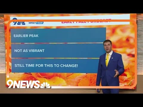 Colorado fall foliage forecast