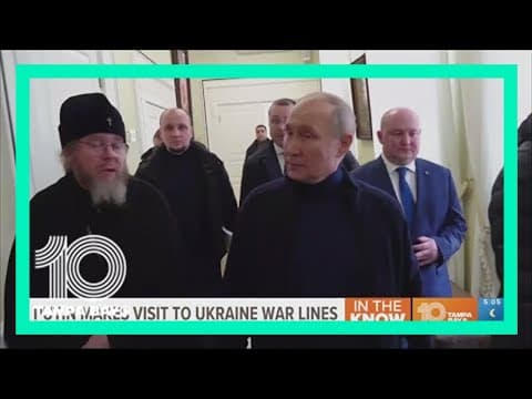 Facing arrest warrant, Russian President Vladimir Putin visits occupied city of Mariupol
