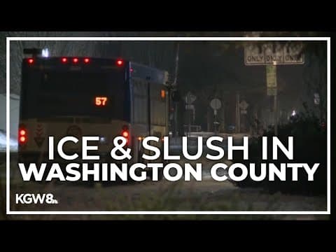 Drivers largely stay off the roads as freezing rain pelts Washington County