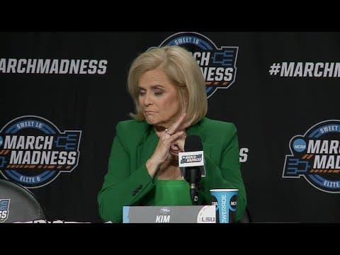 Kim Mulkey on LSU missing the national anthem