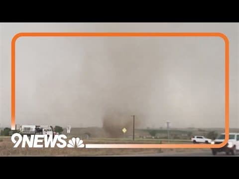 Severe storms move through northern Colorado Thursday afternoon