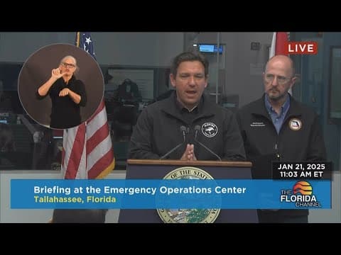 DeSantis declares state of emergency due to winter weather