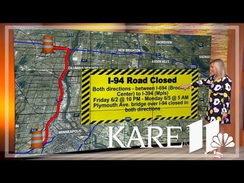 Road construction around the Twin Cities