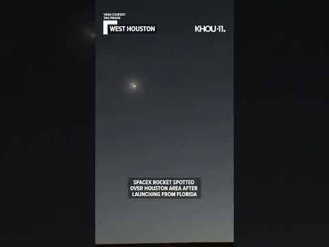 VIDEO: SpaceX rocket spotted in west Houston #shorts