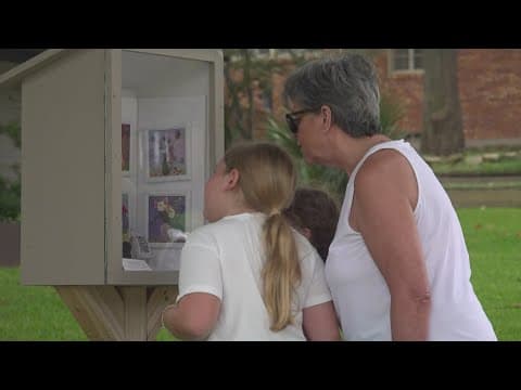 North Texas couple makes tiny art gallery for community to enjoy