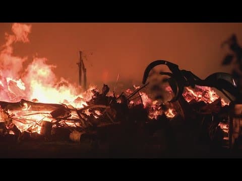 Fire at Spring Branch construction site continues to burn