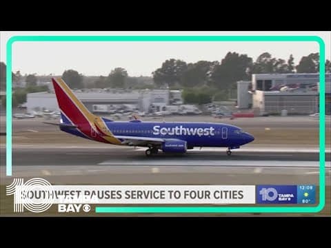 Southwest ending service at four airports amid earnings, Boeing delivery issues