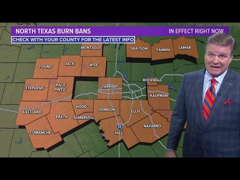 DFW Weather: Elevated fire danger and burn bans in North Texas
