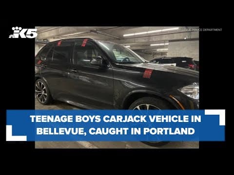 Four teenage boys accused of carjacking vehicle in Bellevue, driving to Portland
