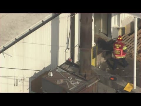 Gas leak forces evacuation at meat-packing business along the East Freeway