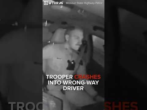 Trooper crashes into wrong-way driver to save others