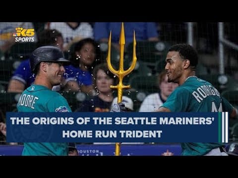 Mariners players embrace Home Run Trident